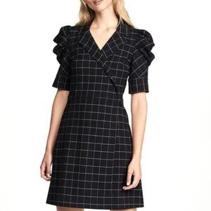ALICE + OLIVIA Classics‎ Rhoda Checked Cady Dress 10